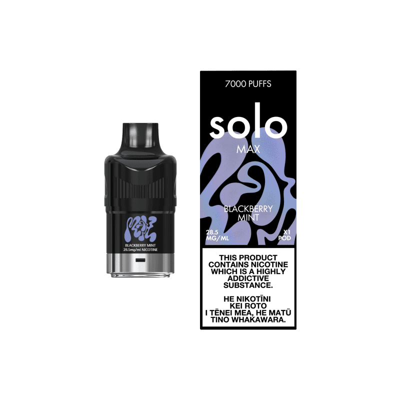 solo max pod blackberry mint prefilled replacement pod solo 300890